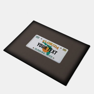 Florida License Plate Doormat (anpassbar) Fußmatte