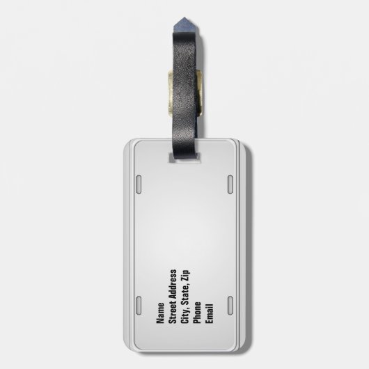 Florida License Plate with your Name Gepäckanhänger (Rückseite vertikal)