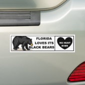 Florida-Lieben seine schwarzen Bären - keine Jagd Autoaufkleber (Auf Auto)