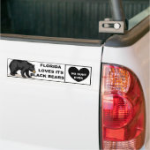 Florida-Lieben seine schwarzen Bären - keine Jagd Autoaufkleber (Auf Lkw)