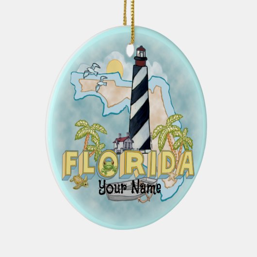 Florida Lighthouse Keramik Ornament (Rechts)