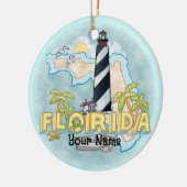 Florida Lighthouse Keramik Ornament (Links)