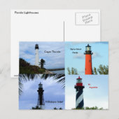 Florida Lighthouses Postkarte (Vorne/Hinten)