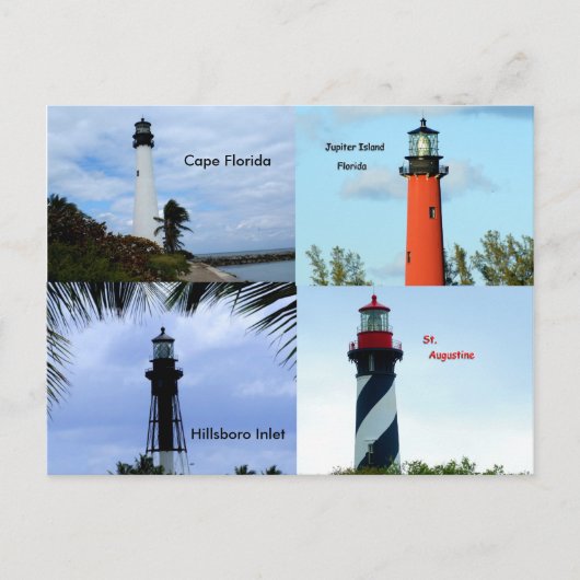 Florida Lighthouses Postkarte (Vorderseite)