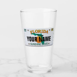 Florida-Lizenzplatte (anpassbar) Glas