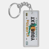 Florida-Lizenzplatte (anpassbar) Schlüsselanhänger (Vorderseite links)