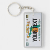 Florida-Lizenzplatte (anpassbar) Schlüsselanhänger (Vorderseite)