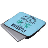Florida Long Beach Paradies Leben Surf Club Laptopschutzhülle (Vorne Knopf)