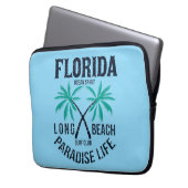 Florida Long Beach Paradies Leben Surf Club Laptopschutzhülle (Vorderseite Links)