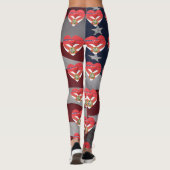 Florida Love Patriotic Flag Fun Leggings (Rückseite)