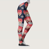 Florida Love Patriotic Flag Fun Leggings (Rechts)