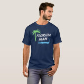 Florida Man Alligator und Palm Tree Lifestyle T-Shirt (Vorne ganz)