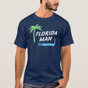 Florida Man Alligator und Palm Tree Lifestyle T-Shirt