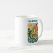 Florida Man -Coastal Fishing Boat- Retro Fisherman Kaffeetasse (VorderseiteRechts)