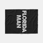 Florida Man - Funny Meme Fleecedecke (Vorderseite (Horizontal))