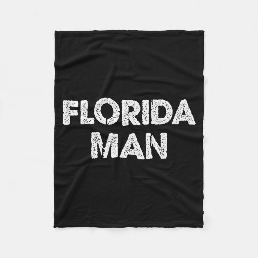 Florida Man - Funny Meme Fleecedecke (Vorderseite)