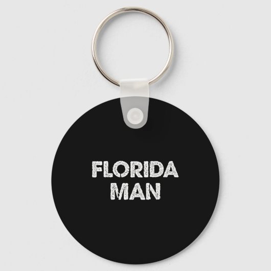 Florida Man - Lustiges Meme Schlüsselanhänger (Vorderseite)