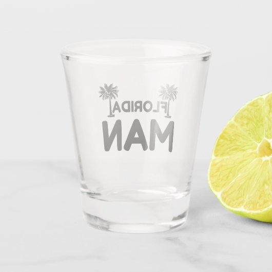 fLORIDA MAN Schnapsglas (Rückseite)