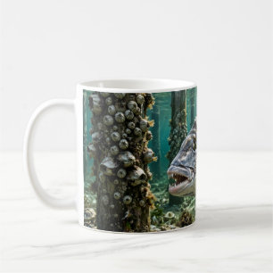 Florida Man Sheepshead Dock Pfähle Angeln Kunst Kaffeetasse
