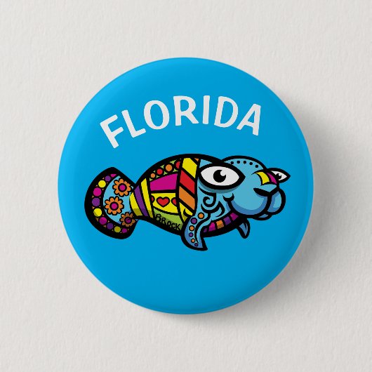 Florida Manatee Button (Vorderseite)