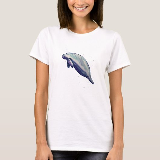 Florida Manatee Malerei T-Shirt (Vorderseite)