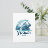 Florida, Manatee, Postübergang Postkarte (Stehend Vorderseite)