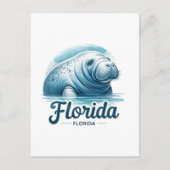 Florida, Manatee, Postübergang Postkarte (Vorderseite)