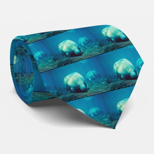Florida-Manatis Krawatte (Gerollt)