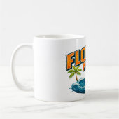 Florida Mann | Lustiger nautischer Bootsfahrer Str Kaffeetasse (Links)