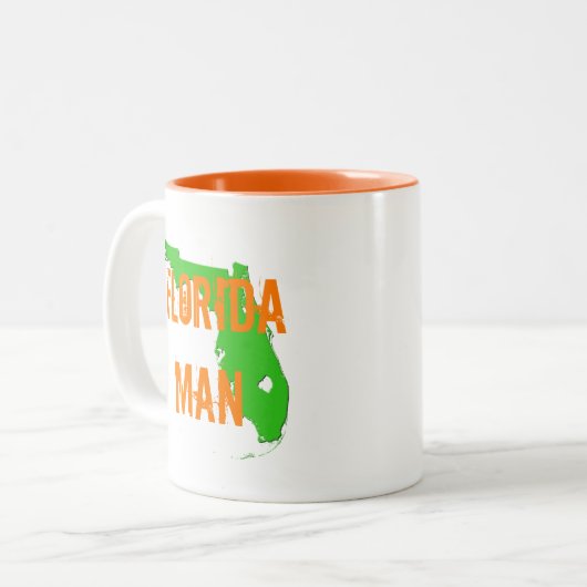 Florida-Mann Zweifarbige Tasse (Vorderseite Links)