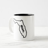 Florida-Mann Zweifarbige Tasse (Vorderseite Links)