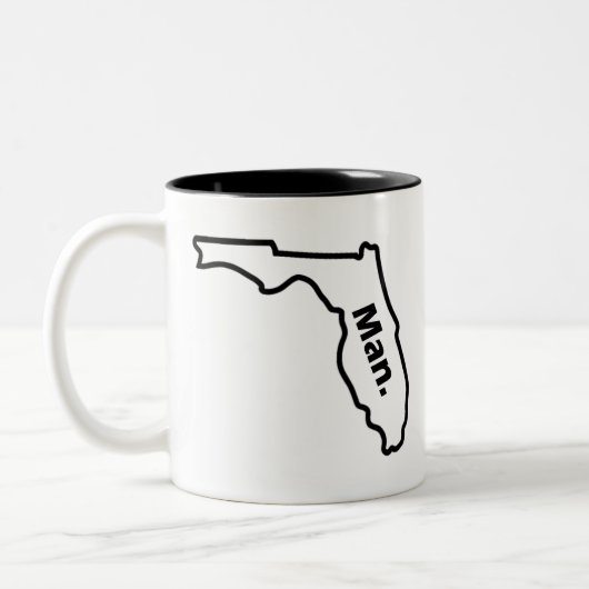 Florida-Mann Zweifarbige Tasse (Links)
