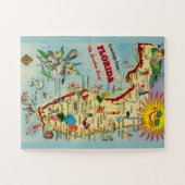 Florida Map 11x14 BIG Pieces Jigsaw Puzzle (Horizontal)