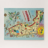 Florida Map 16x20 Jigsaw Puzzle (Horizontal)