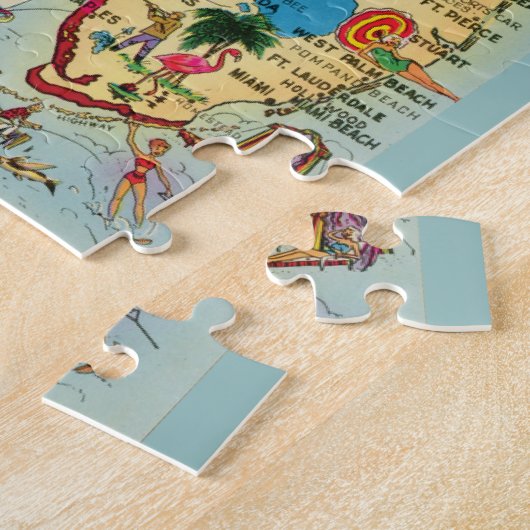 Florida Map 8x10 Jigsaw Puzzle (Seite)