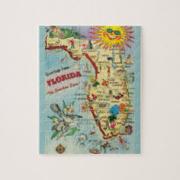Florida Map 8x10 Jigsaw Puzzle