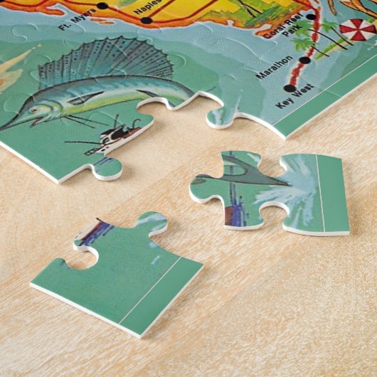 Florida Map 8x10 Jigsaw Puzzle (Seite)