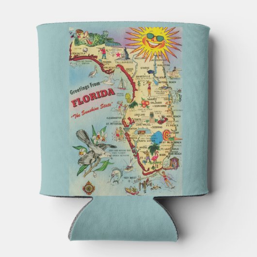 Florida Map Dosenkühler (Rückseite)