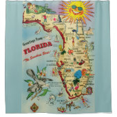 Florida Map Duschvorhang (Vorderseite)