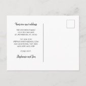 Florida Map Gold Glitzer Ombre Neue Zuhause Ankündigungspostkarte (Rückseite)