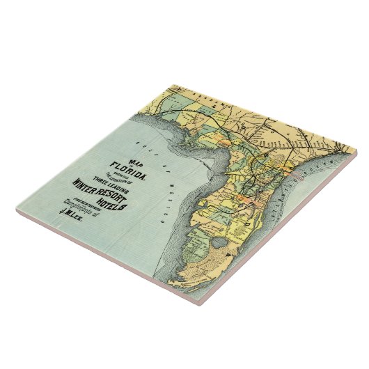 Florida Map Keramik Tile Fliese (Seite)
