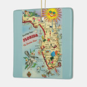 Florida Map Keramikornament (Links)