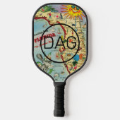 Florida Map Pickleball Schläger (Rückseite)