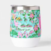 Florida Map Preppy Palm Beach Pattern Mit Monogram (Rechts)