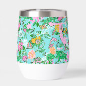 Florida Map Preppy Palm Beach Pattern Mit Monogram (Rückseite)