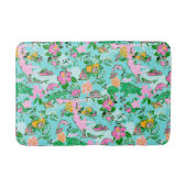 Florida Map Preppy Palm Beach Pattern Print Badematte (Vorderseite)