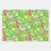 Florida Map Preppy Palm Beach Pattern Print Geschenkpapier Set (Vorderseite 2)