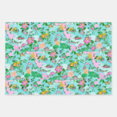 Florida Map Preppy Palm Beach Pattern Print Geschenkpapier Set (Vorderseite)