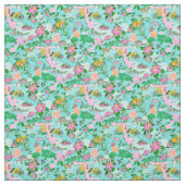 Florida Map Preppy Palm Beach Pattern Print Stoff (Muster)