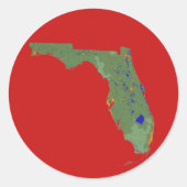 Florida Map Sticker (Vorderseite)
